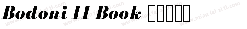 Bodoni 11 Book字体转换